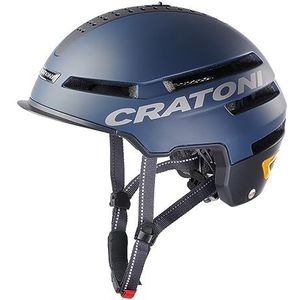 Cratoni Unisex - Smartride helm voor volwassenen, mat blauw, L