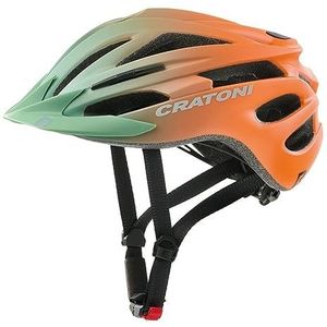 Cratoni Unisex - volwassenen Pacer Jr Helmet, kaki/oranje mat, S