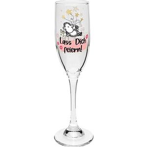 Sheepworld 47823 champagneglas motief vieringen, glas, 20 cl