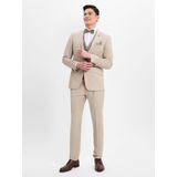 ROY Robson - Stijlvolle Model Blazer - Beige - Wolmix
