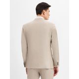 ROY Robson - Stijlvolle Model Blazer - Beige - Wolmix