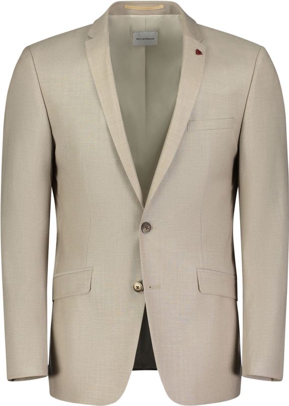 ROY Robson - Stijlvolle Model Blazer - Beige - Wolmix
