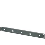 SCHROFF paneel przedni 19 voor houderów kablowych, 1,5 mm, St, RAL 7021