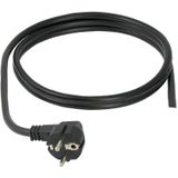 Schroff installatiestekker stroomkabel - Wieland GST18® - open eind / zwart - 1 meter
