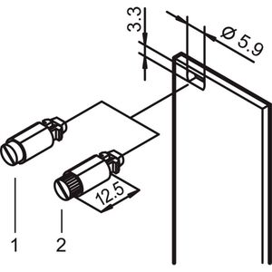 Schroff Diversen / Accessoires, Accessoires voor serverkasten, Grijs