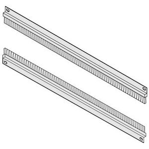 Schroff - 19" Accessoires - Mechanisch - Zilver - Borstelstrip voor Geïsoleerde Elektrische Geleiders