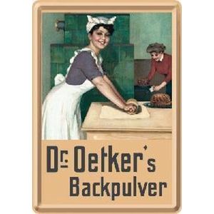 Nostalgic Art ansichtkaart plaat, 10 x 14 cm, meerkleurig