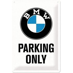 Metalen wandbord BMW Parking Only 20x30 cm
