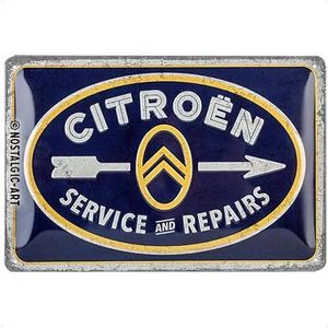 Metalen Retro Bord Dog On Duty - Vintage Geïnspireerd Design