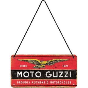 NOSTALGIC ART METALEN BORD HANGING MOTO GUZZI