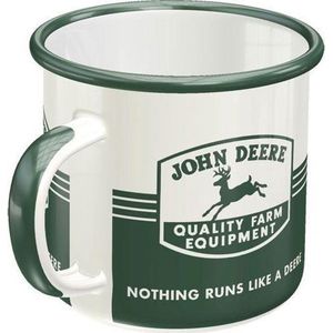 John Deere Farm Emaille Drinkbeker