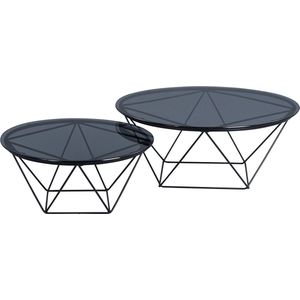 M2 Kollektion Nairo Salontafel Glas Ø90 cm