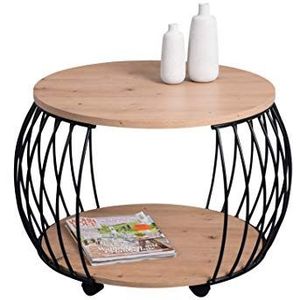 HomeTrends4You Beijing 1 salontafel van MDF, hoogte 47 cm, diameter 60 cm