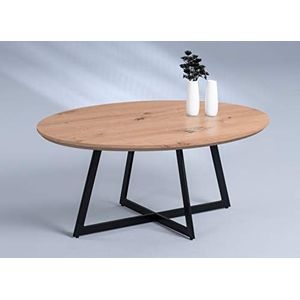 M2 Kollektion Yarra salontafel/salontafel, houtmateriaal, bruin, 90 x 38,5 x 70 cm
