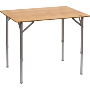 BERGER Opvouwbare Tafel - Campingtafel - Bamboe - Verstelbare Hoogte - Outdoor