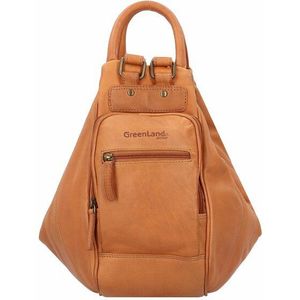 Greenland Nature GreenLand NATURE Stad rugzak Leer 34 cm cognac2