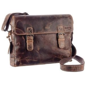 Greenland Nature Montana III Messenger Leer 35 cm braun