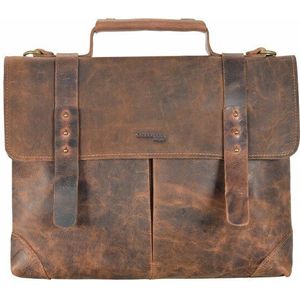 Greenland Nature Klassieke aktetas Leer 41 cm brown