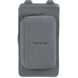 GreenLand Nature Gsm-tasje NATURE Soft met opgestikte portemonnee en rfid-bescherming