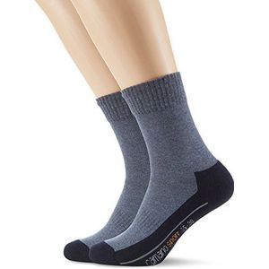 Camano Sportsokken voor heren, verpakking van 2 stuks, blauw (Navy 4), 35/38 EU