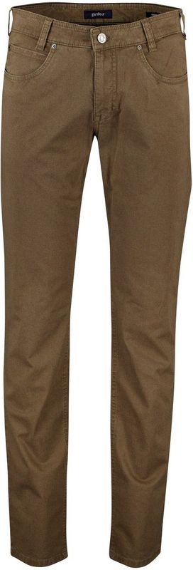 Gardeur - Bill Five-Pocket-Broek - Zand - Effen - 97% Katoen / 3% Elastolefine