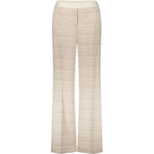 Gardeur - FERGIE7 - Wide Leg Casual Broek - Beige - Regular Waist