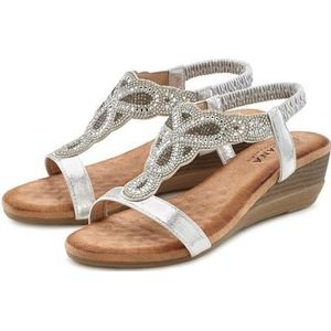 Merk - Model - Sandalen - Effen - Imitatieleder - Sleehak