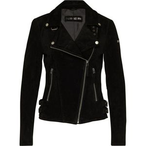 Leren Jas - Zwart - 100% Leer - Aansluitende Pasvorm - Lange Mouwen