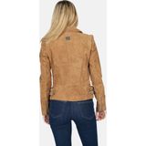 Leren Jas - Cognac - 100% Leer - Aansluitende Pasvorm - Lange Mouwen