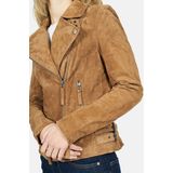 Leren Jas - Cognac - 100% Leer - Aansluitende Pasvorm - Lange Mouwen