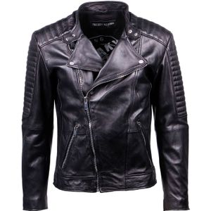 Leren Jas - Zwart - 100% Leer - Aansluitende Pasvorm