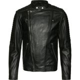 Leren Jas - Zwart - 100% Leer - Aansluitende Pasvorm