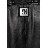 Leren Jas - Zwart - 100% Leer - Aansluitende Pasvorm - Lange Mouwen