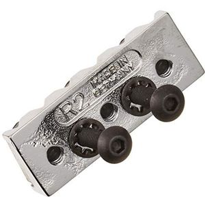 Schaller »R2 Locking NUT – chroom – Lockmeister 6 tremolo/schaller Tremolo""-vergrendelingsgroef voor elektrische gitaar, 1 stuk