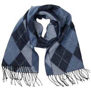 collezione alessandro Argyle sjaal dames, Blauw