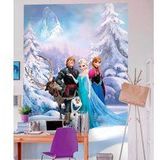Komar 4-498 Disney Frozen Winter Land Wallpaper Mural-184 x 254cm, meerkleurig, set van 4 stuks