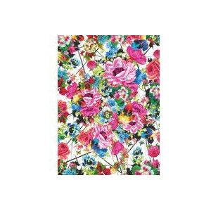 Komar - fotobehang ROMANTIC POP - 184 x 254 cm - behang, muur decoratie, bloemen, tekening, veer, kunst, collage - 4-749
