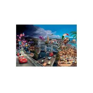 Komar Disney Pixar Cars World Behang muurschildering, vinyl, meerkleurig, 368 x 0,2 x 254 cm