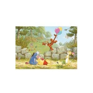Komar Wandfoto op papier, 368 cm x 254 cm, Disney Winnie Pooh Ballooning