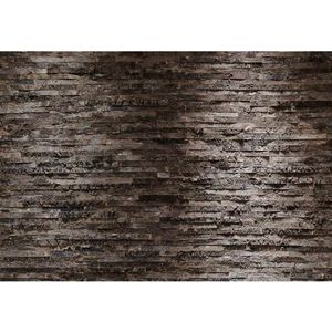 Fotobehang - Donker Hout - Papier - 368 cm x 254 cm - 8 Delen