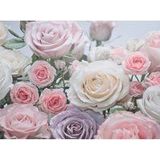 Komar 8-736 368 x 254 cm ""Floraison Rose Flower Floral"" Behang Muurschildering - Roze (Pack van 8)