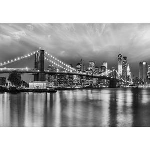 Komar Fotobehang Brooklyn Black And White 368x254cm | Fotobehang