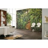 Komar - fotobehang JUNGLE TRAIL - 368 x 254 cm - behang, muurdecoratie, oerbos, jungle, tropische landschap - 8-989