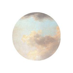 Komar DOT ronde en zelfklevende vlies-fotobehang Relic Clouds - Ø 125 cm - 1 stuk - behang, wolken, hemel, decoratie, wandbehang, wandafbeelding, wandbekleding, designbehang - D1-014
