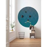 Koma - Vliesbehang - Rond - 125 cm - Zelfklevend - Mat