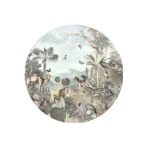 Komar - Jungle Sterren - Vliesbehang - Rond - 125 cm - Zelfklevend