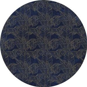 Komar DOT rond en zelfklevend vliesbehang Royal Blue - Ø diameter 125 cm - 1 stuk - Jugendstil behang, decoratie, wandbehang, wandtapijt, wandbekleding, designbehang - D1-058