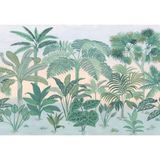 Komar Fotobehang - Jungara - afmetingen 368 x 254 cm (breedte x hoogte), 8 delen, inclusief lijm - behang, jungle, regenwoud, palmen, slaapkamer - 8-334