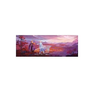 Disney-fotobehang van Komar Frozen panorama - Grootte 368 x 127 cm (breedte x hoogte), Frozen 2, Anna, Elsa, ijskoningin, behang, wanddecoratie, kinderkamer, decoratie - 4-4104