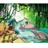 Komar Disney Fotobehang | JUNGGLE Book Swimming with Baloo | Grootte: 368 x 254 cm (breedte x hoogte) | Behang, Kinderwand, kinderkamer, Decoratie | 8-4106